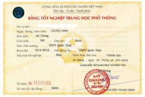 dịch vụ làm bằng cấp 3