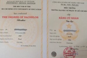 làm bằng cao đẳng 